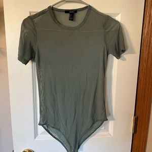 Forever 21 mesh bodysuit top